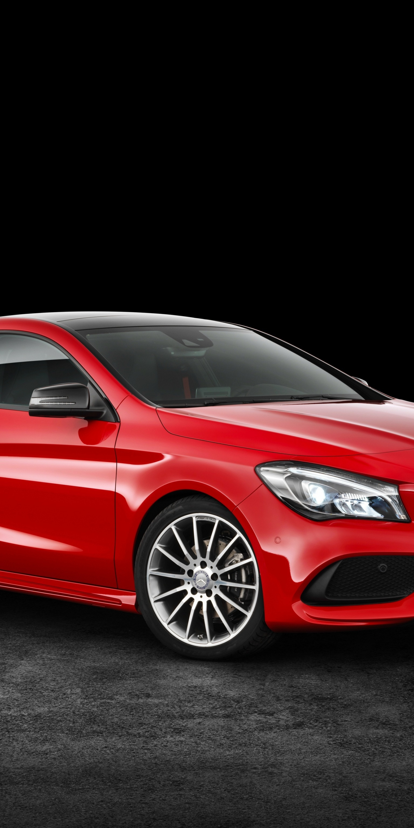Mercedes-benz Cla, Red Sedan, Wallpaper - Mercedes Cla , HD Wallpaper & Backgrounds