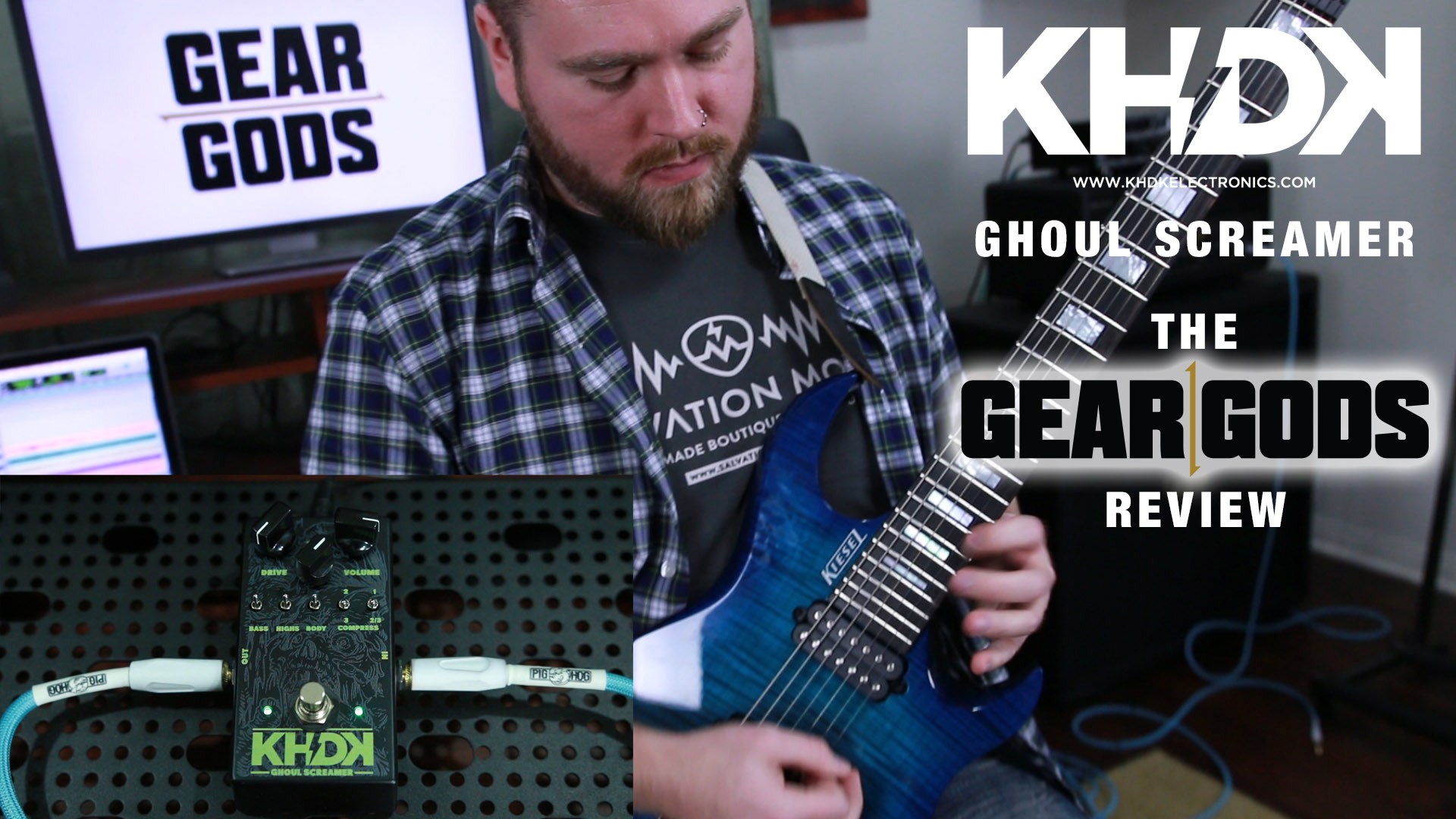 Khdk Ghoul Screamer Kirk Hammett Signature Overdrive - Kirk Hammett Khdk , HD Wallpaper & Backgrounds