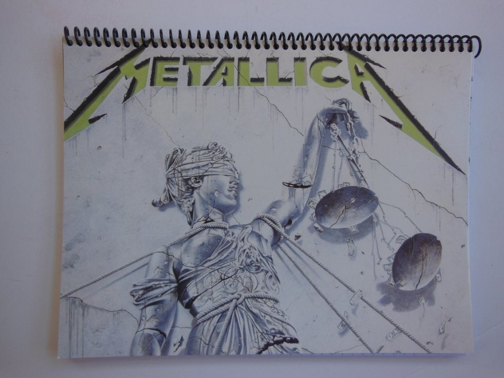 Metallica 75 Page Spiral Notebook Handmade Using The - Album Art Metallica And Justice For All , HD Wallpaper & Backgrounds