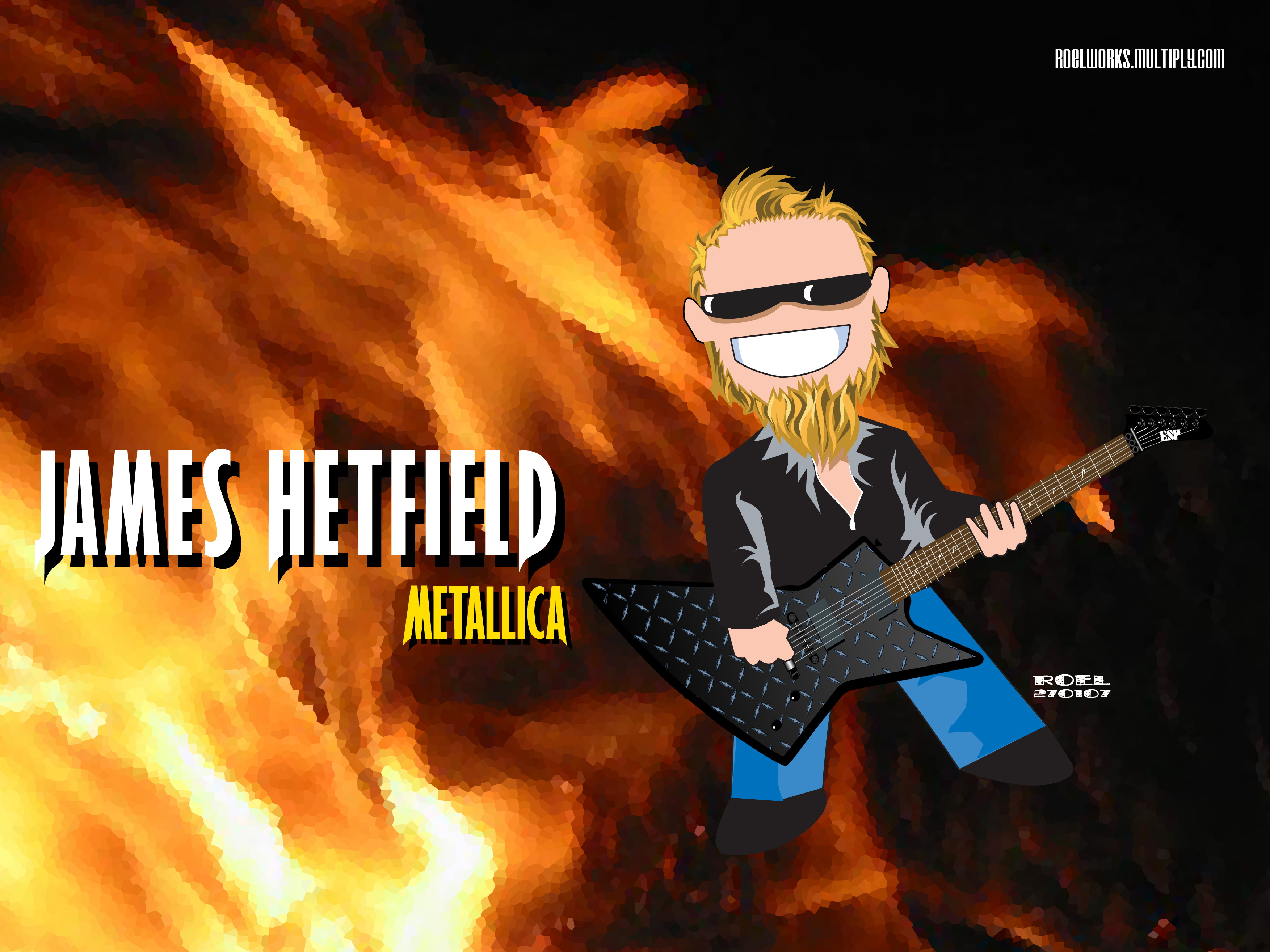 James Hetfield Wallpaper - Sexy Girl On Fire , HD Wallpaper & Backgrounds