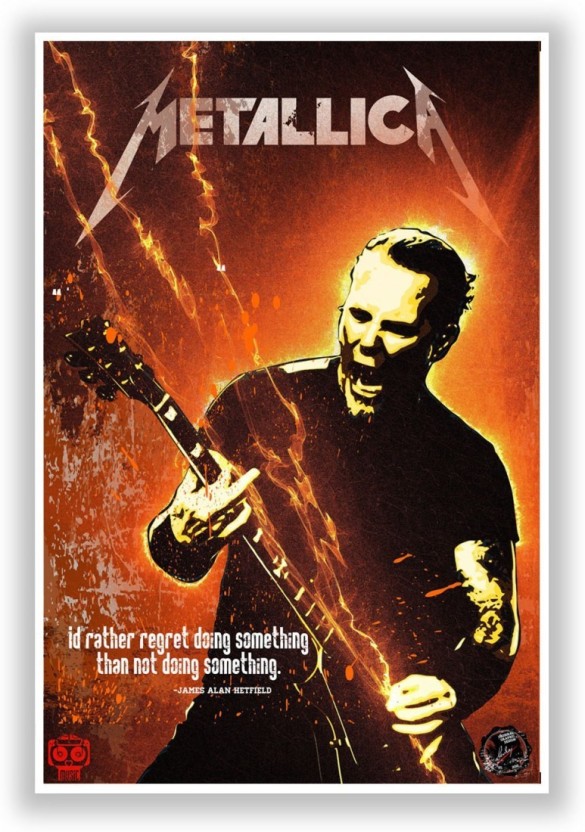 Athah Poster James Hetfield Metallica Music Legends - Metallica , HD Wallpaper & Backgrounds