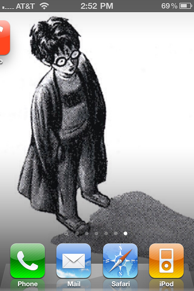 7/11/11- My Delightfully Nerdy Iphone Wallpaper In - Harry Potter Book Illustrations Black And White , HD Wallpaper & Backgrounds