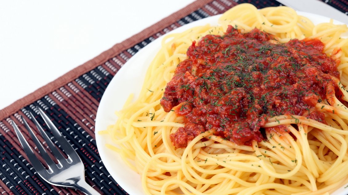 Download Wallpaper Spaghetti With Tomato Sauce - Pasta , HD Wallpaper & Backgrounds