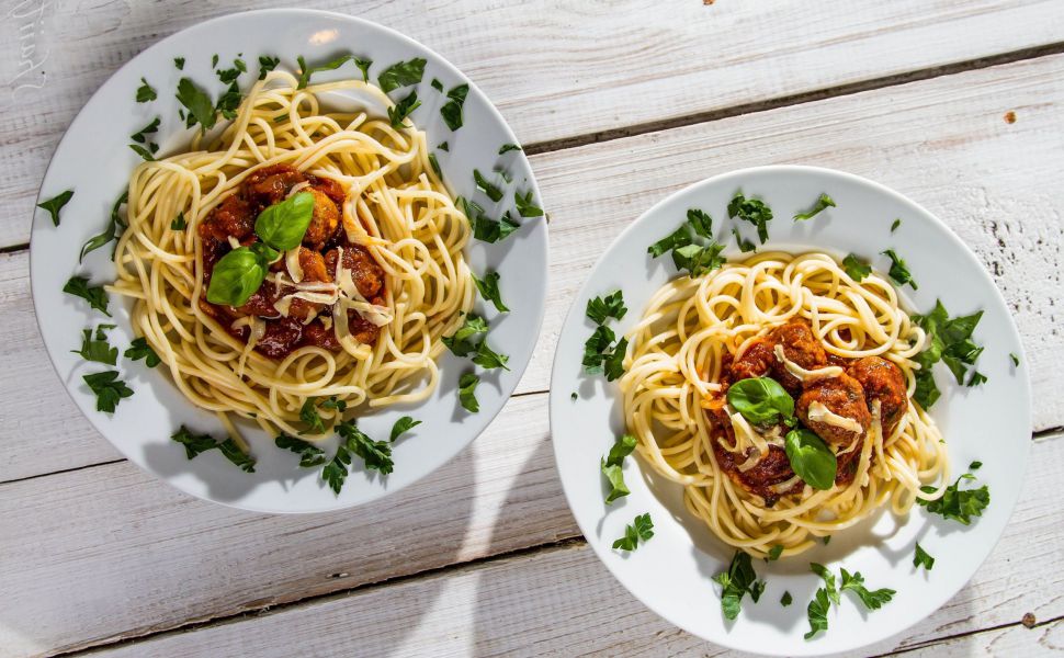 Download Spaghetti With Meatballs Windows 10 Hd Wallpaper - Capellini , HD Wallpaper & Backgrounds