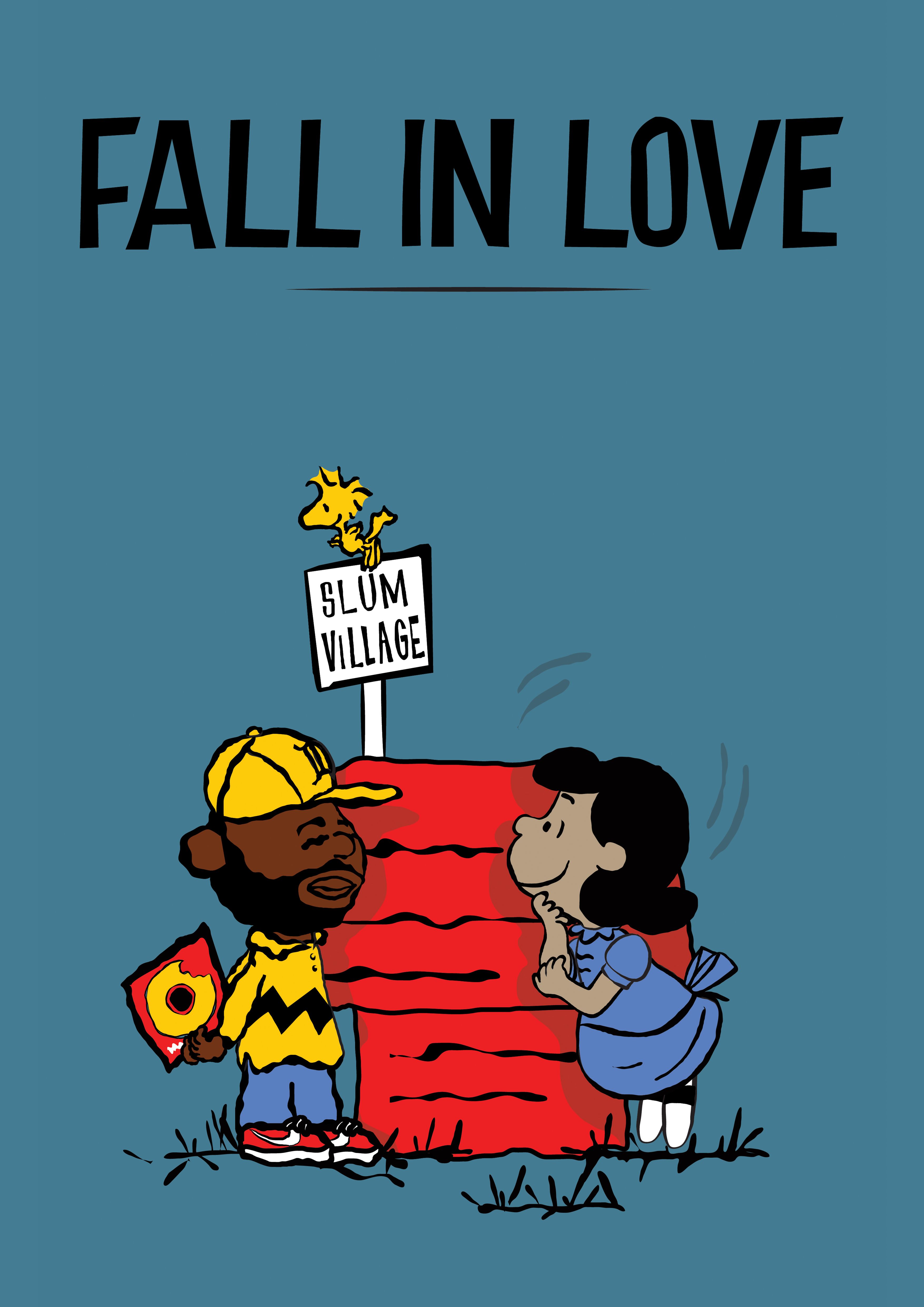 Dilla Fall In Love Print By Shades Of Blue Prints Hip - J Dilla Snoopy , HD Wallpaper & Backgrounds