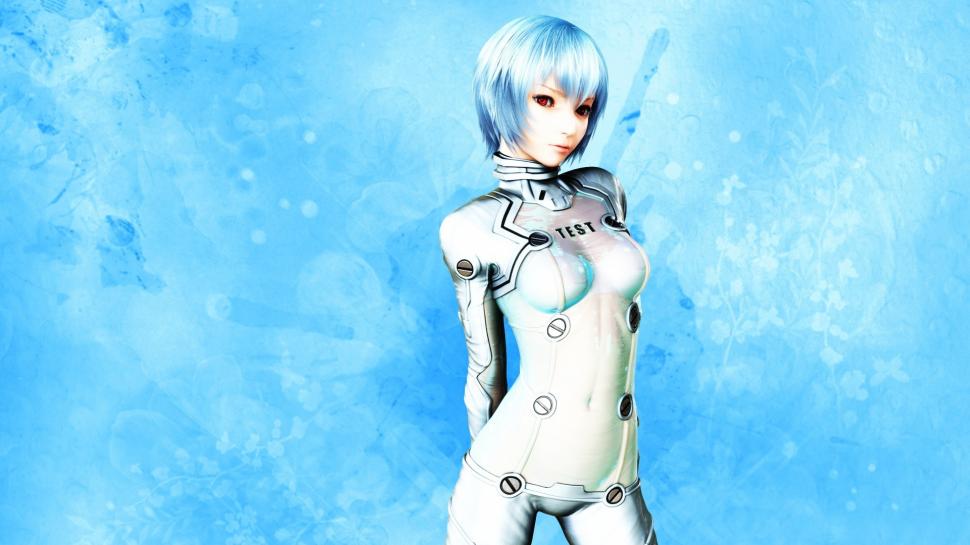 Neon Genesis Evangelion Anime Plugsuit Blue Rei Ayanami - Rei Ayanami Full Hd , HD Wallpaper & Backgrounds
