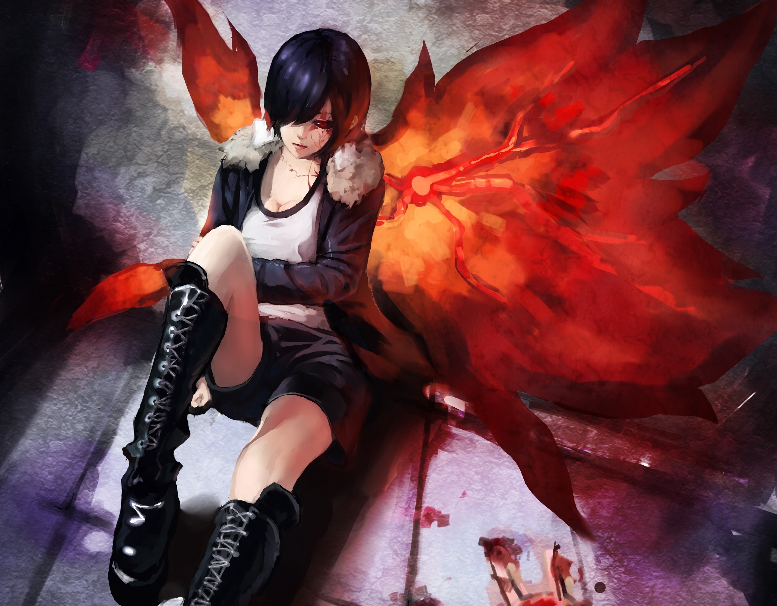 Tokyo Ghoul Uta Wallpaper - Tokyo Ghoul Wallpaper Phone Touka , HD Wallpaper & Backgrounds