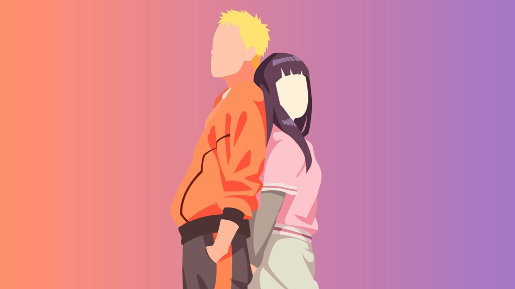 Naruto Hinata Wallpaper Minimalist , HD Wallpaper & Backgrounds