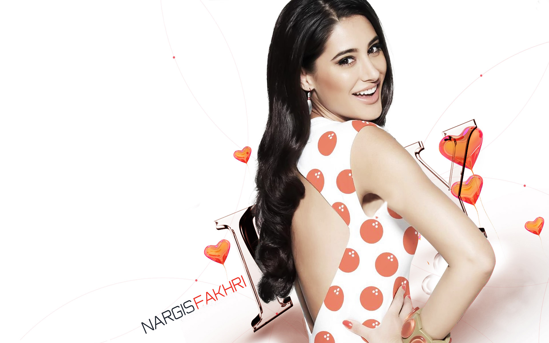 Nargis Fakhri Cute Smile Face Hd Wallpaper Background - Free Download Nargis Fakhri Hot , HD Wallpaper & Backgrounds