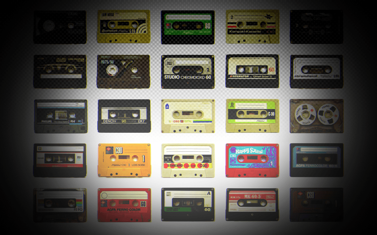 Audio Cassette Music White - Coolest Cassette Tapes , HD Wallpaper & Backgrounds