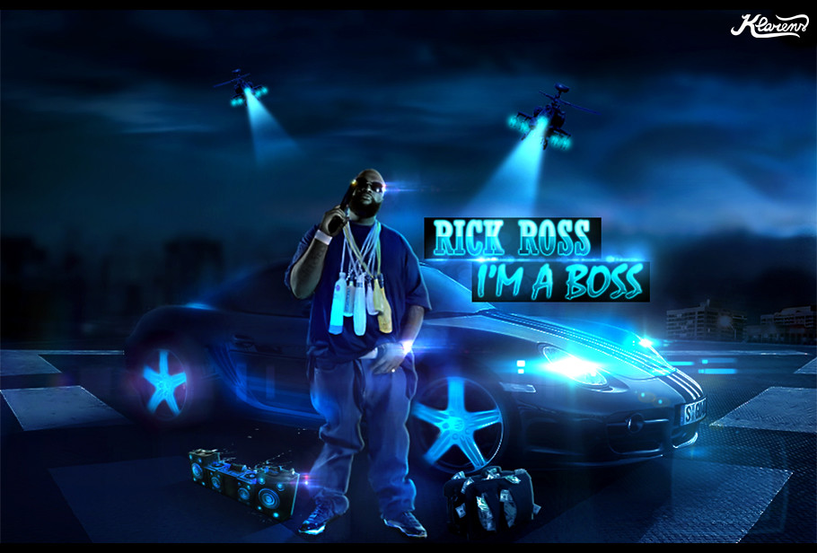 Rick Ross Hip Hop Wallpaper Free Psd Template Tags - Psd , HD Wallpaper & Backgrounds