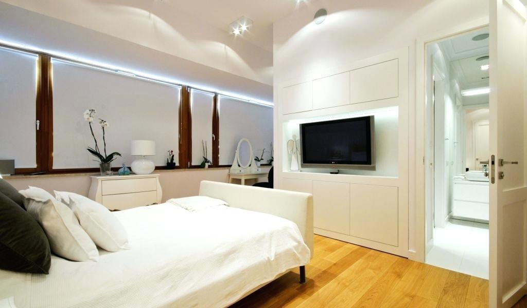 Basement Tv Wall Design Download By Kids Room Wallpaper - Modern Bedroom With Tv Design , HD Wallpaper & Backgrounds