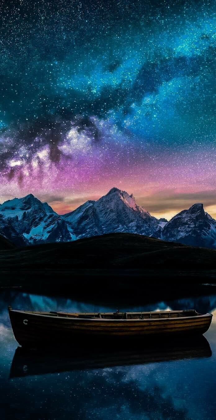 Iphone - Mountains With Colorful Skies , HD Wallpaper & Backgrounds