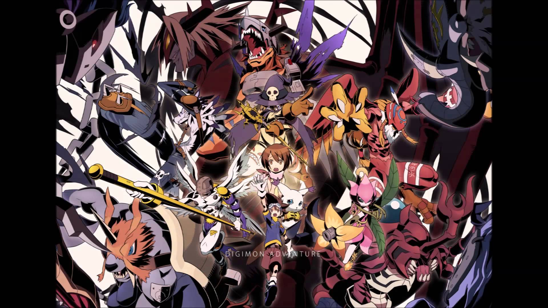 1920 X - Fondo De Pantalla 1366x768 Anime Digimon , HD Wallpaper & Backgrounds