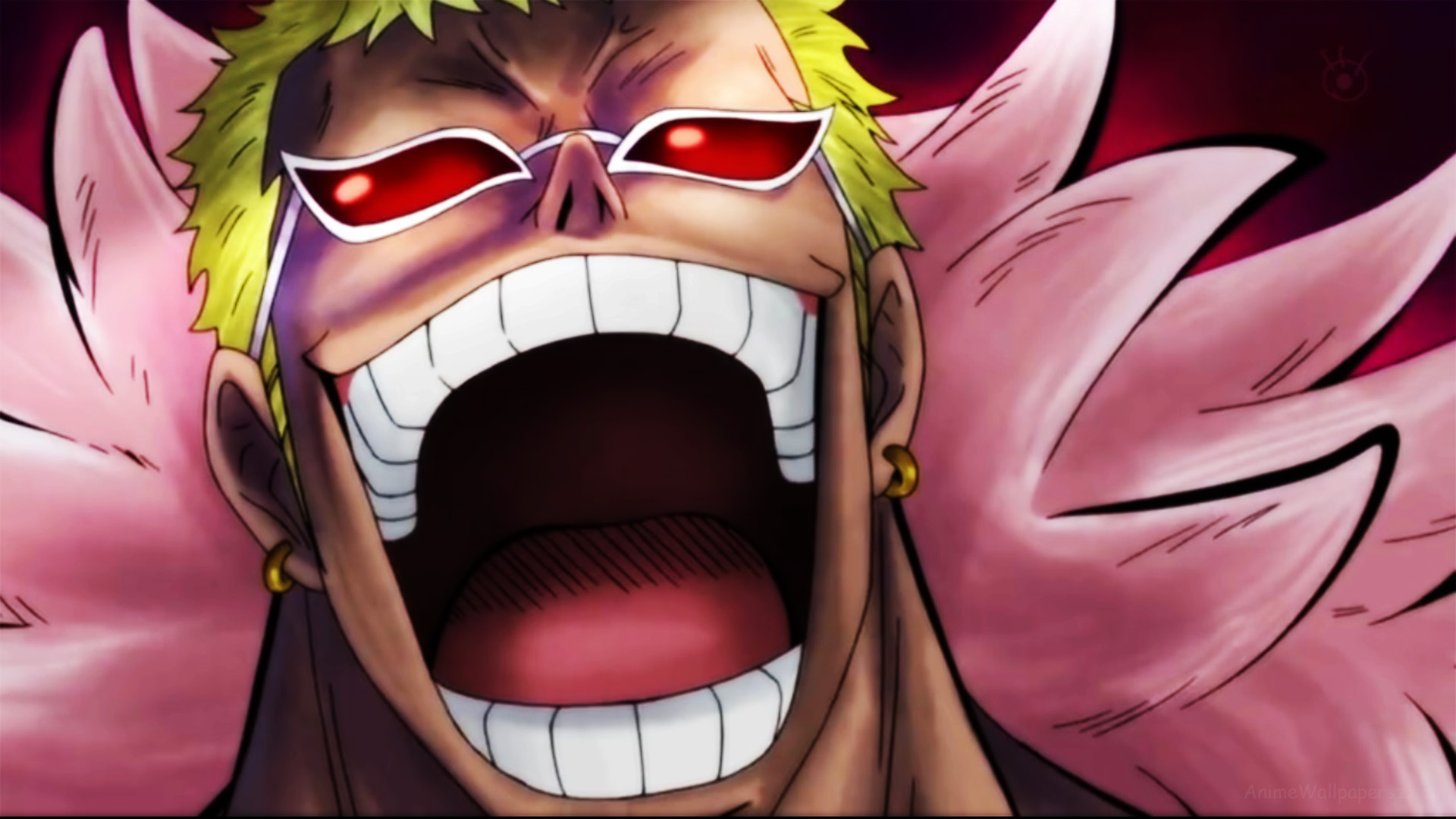 No Caption Provided - One Piece Doflamingo Smile , HD Wallpaper & Backgrounds