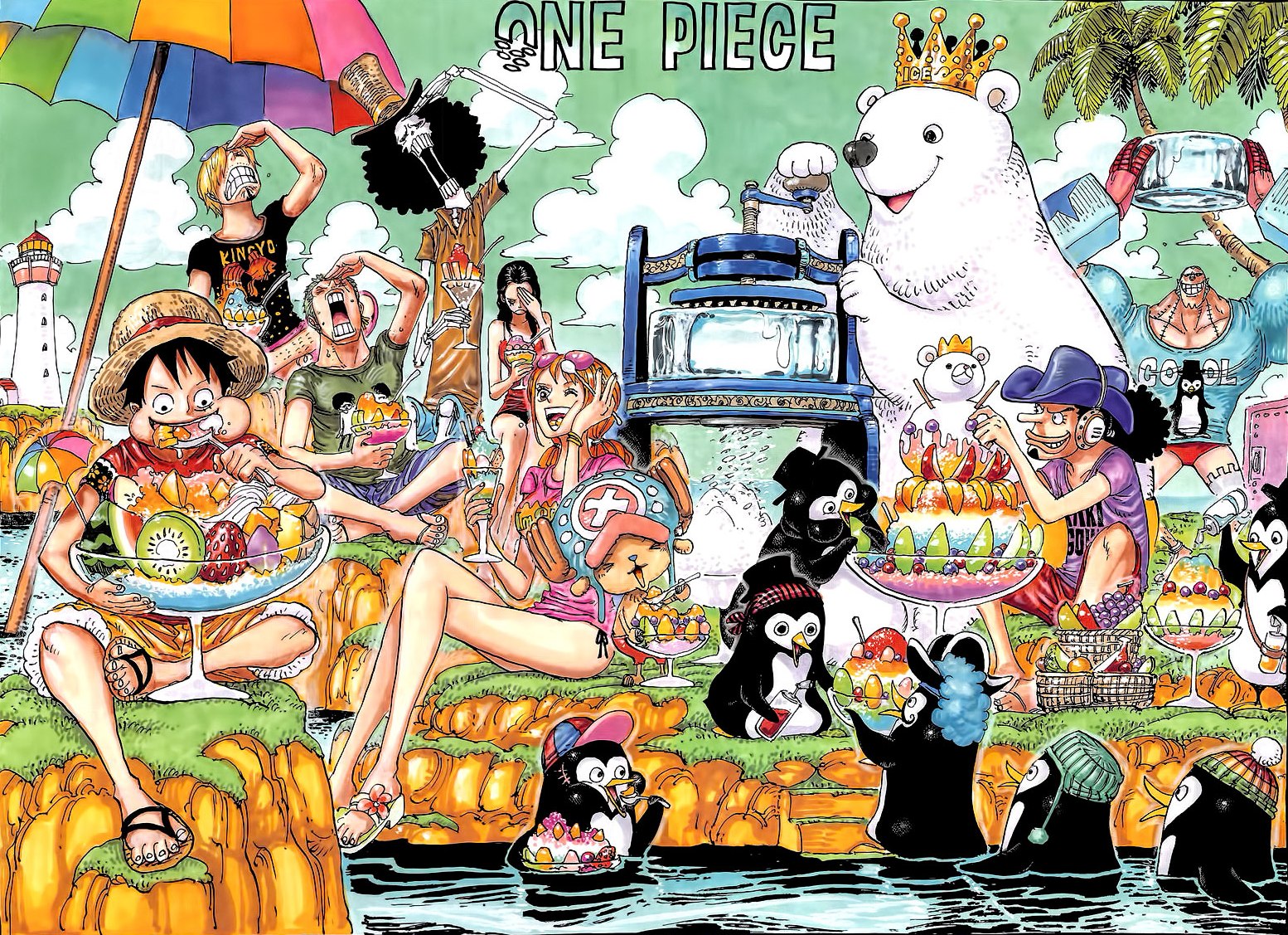One Piece Colored Pages , HD Wallpaper & Backgrounds