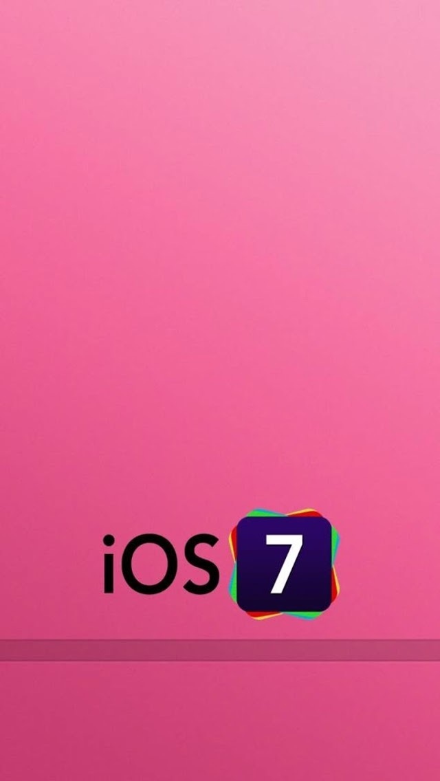 Ios 7 Logo With Pink Background - Ios 7 لوغو , HD Wallpaper & Backgrounds