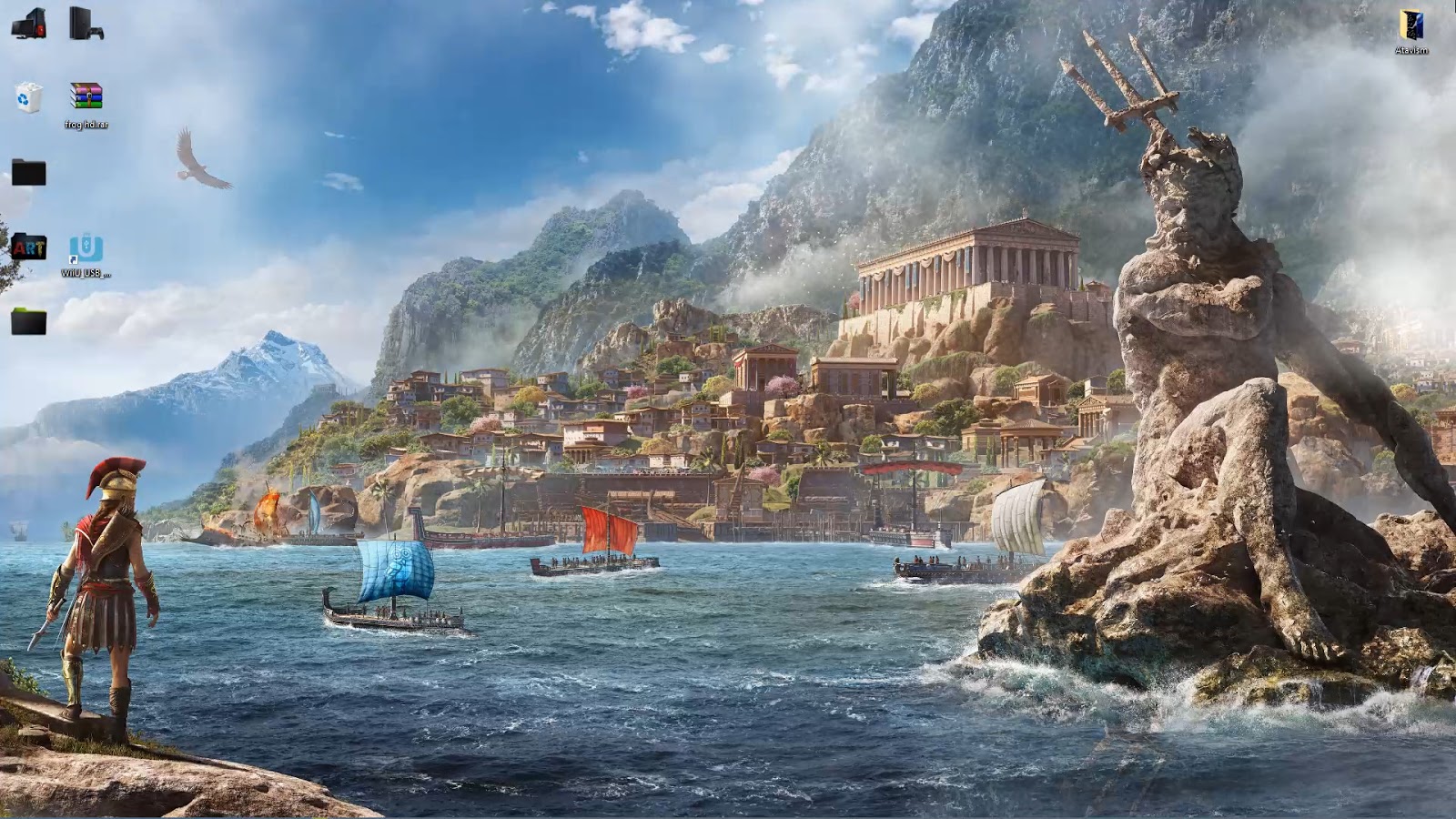 Wallpaper Engine 4k Assassins Creed Odyssey Poseidon - Artwork Assassin's Creed Odyssey , HD Wallpaper & Backgrounds