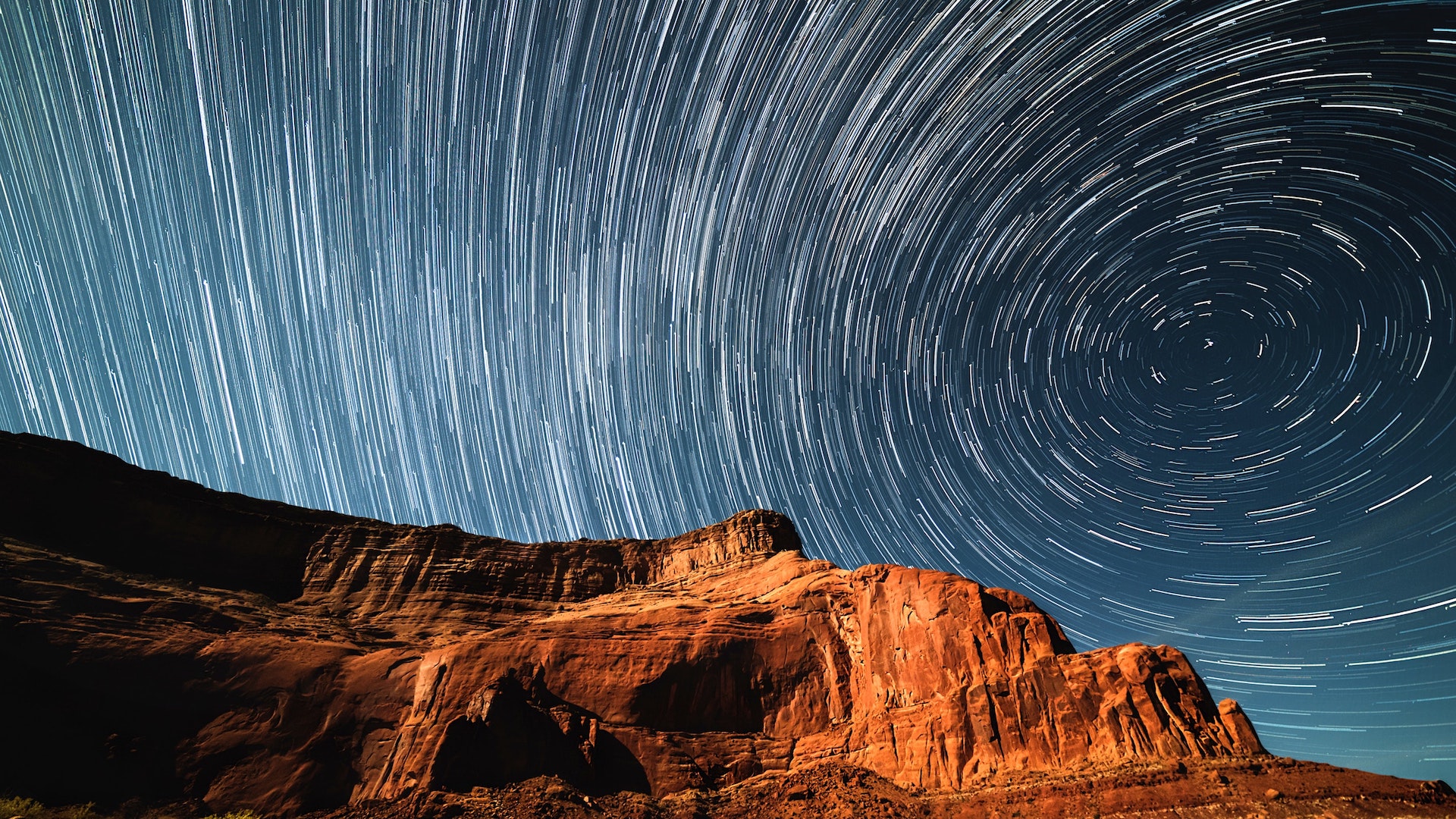 Cliff Star Trails - Long Exposure , HD Wallpaper & Backgrounds