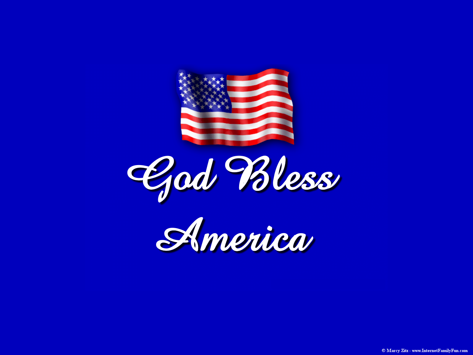 American Flag Wallpaper 2 With God Bless America - Flag Of The United States , HD Wallpaper & Backgrounds