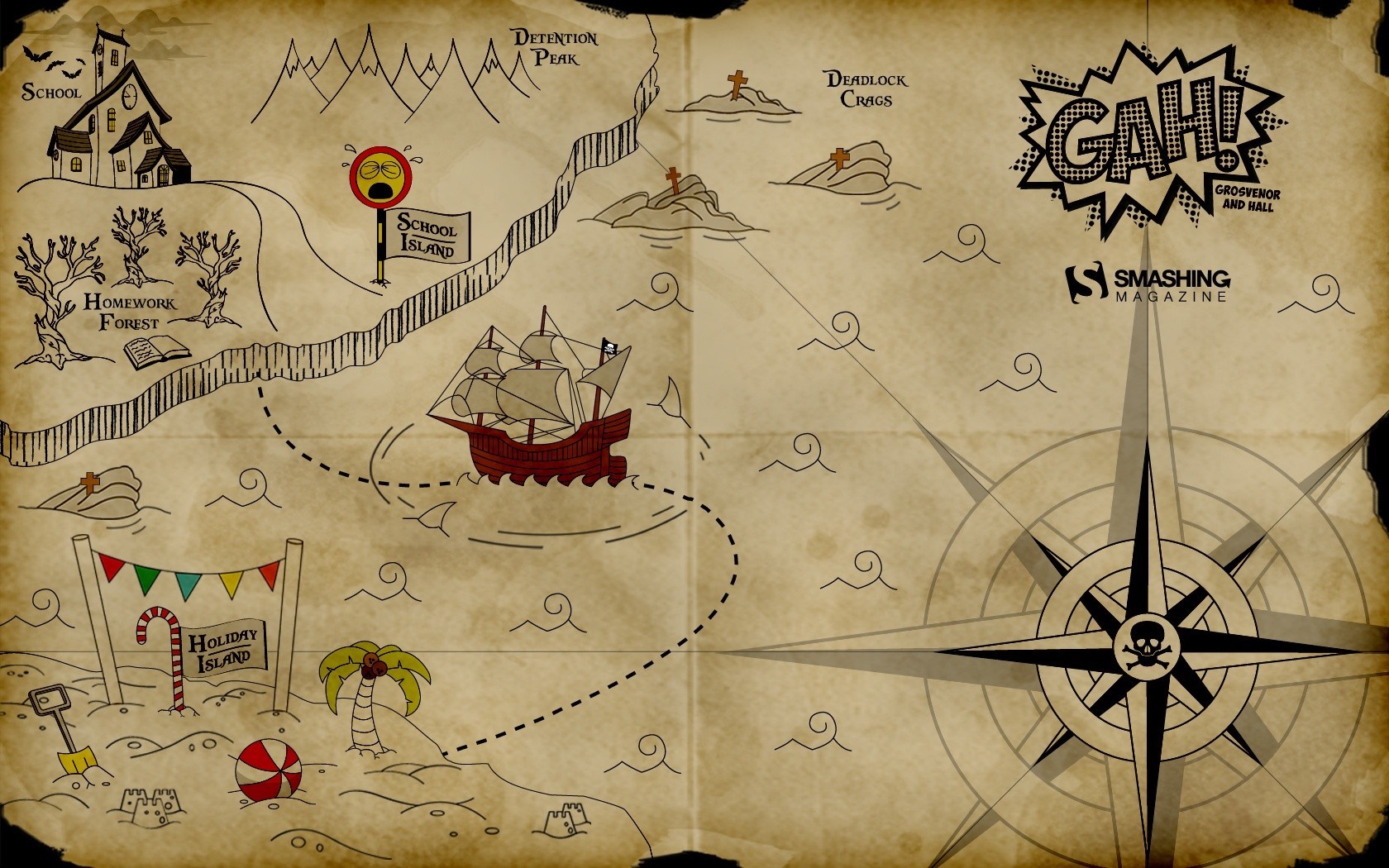 Kids Pirate Map Wallpaper - Kids Pirate , HD Wallpaper & Backgrounds