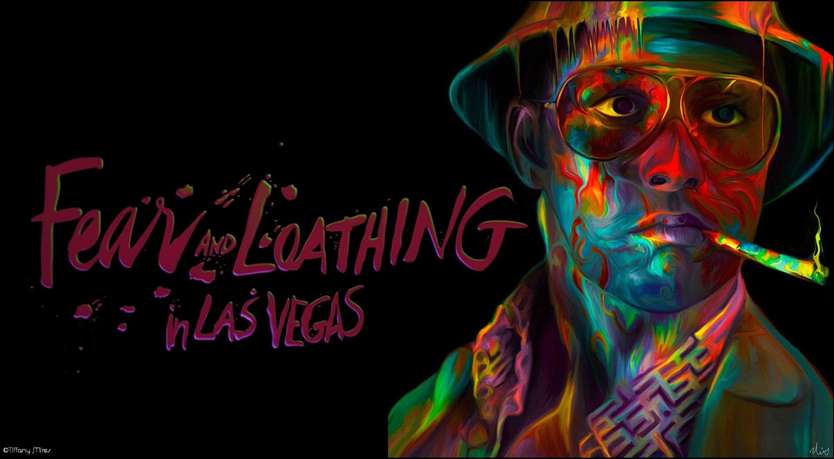 Movie Fear And Loathing In Las Vegas Loathing Trippy - Fear And Loathing In Las Vegas Background , HD Wallpaper & Backgrounds