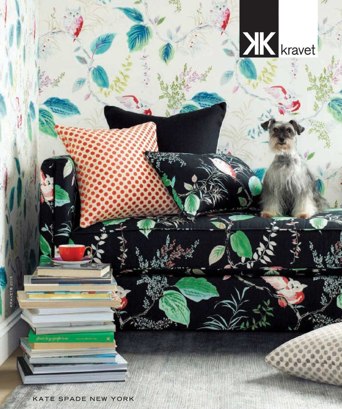 Owlish Wallpaper In Multi - Kate Spade Kravet Fabric , HD Wallpaper & Backgrounds