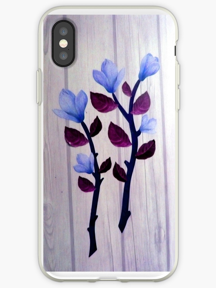 Εїз✿♥magnolia Stems On The Wood Grain Wallpaper Iphone - Mobile Phone Case , HD Wallpaper & Backgrounds