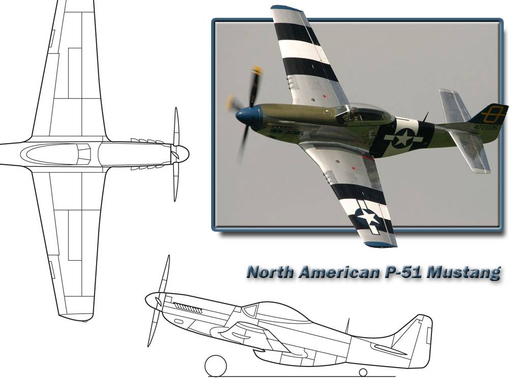 P-51 Mustang Wallpaper Views - North American P-51 Mustang , HD Wallpaper & Backgrounds