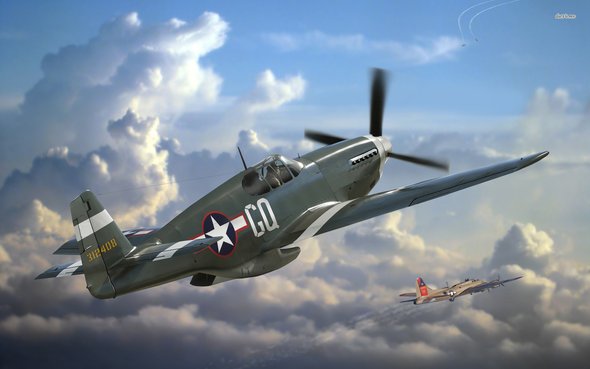 North American P-51 Mustang Wallpaper - P51 Mustang , HD Wallpaper & Backgrounds