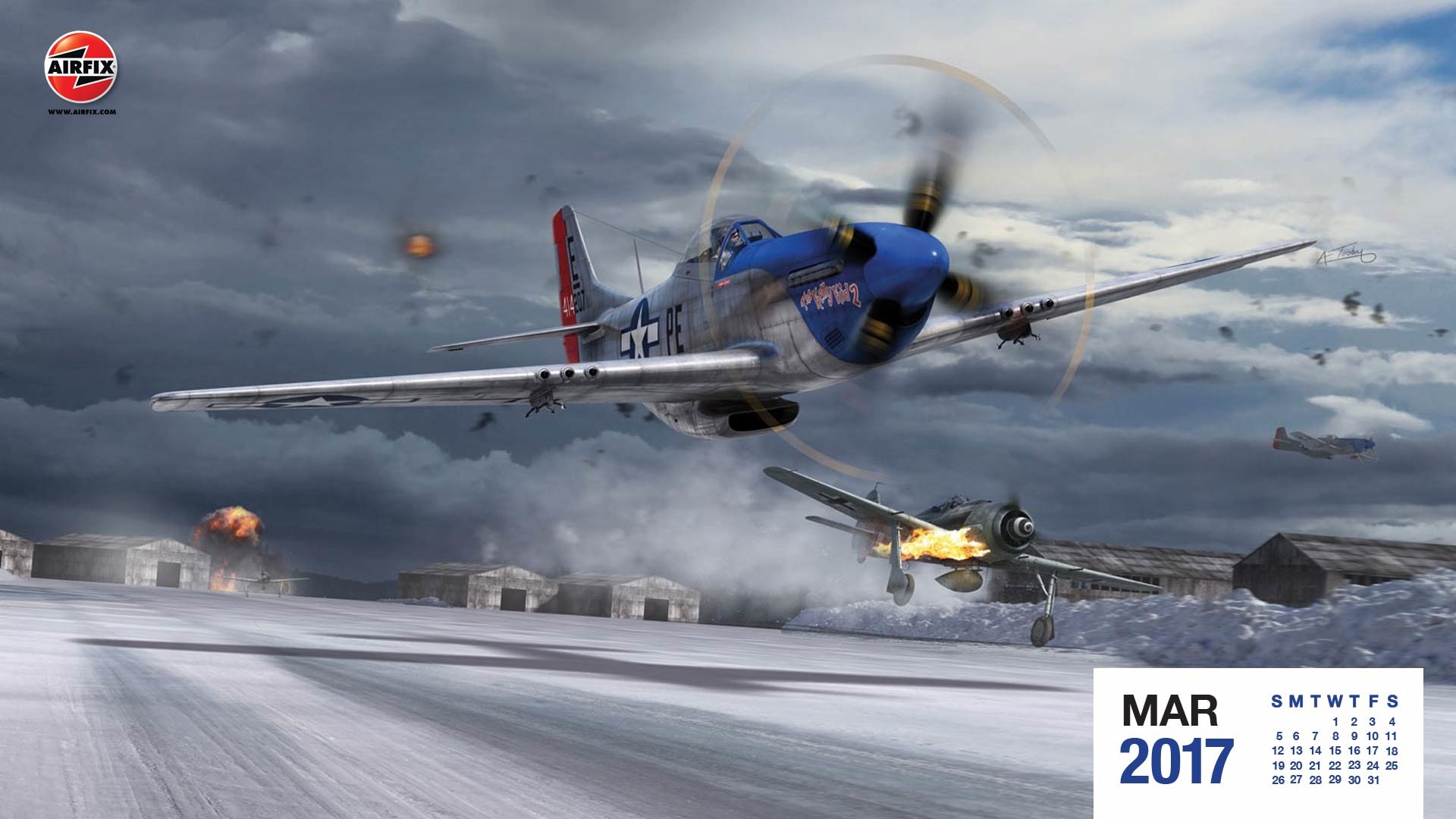 P 51 Wallpapers - North American P 51d Mustang Airfix 1 72 , HD Wallpaper & Backgrounds