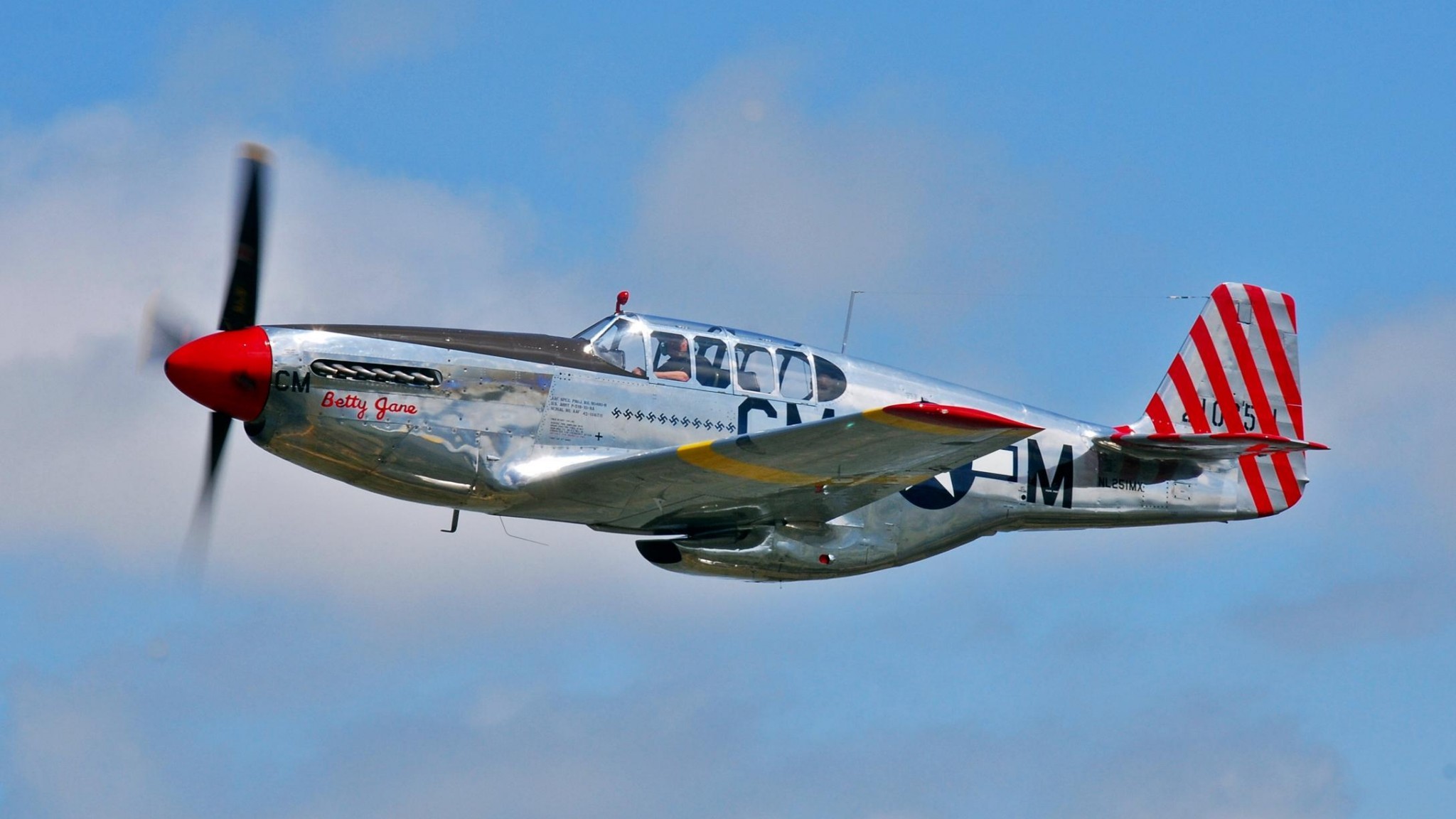 P51 Mustang - Betty Jane - Light Aircraft , HD Wallpaper & Backgrounds