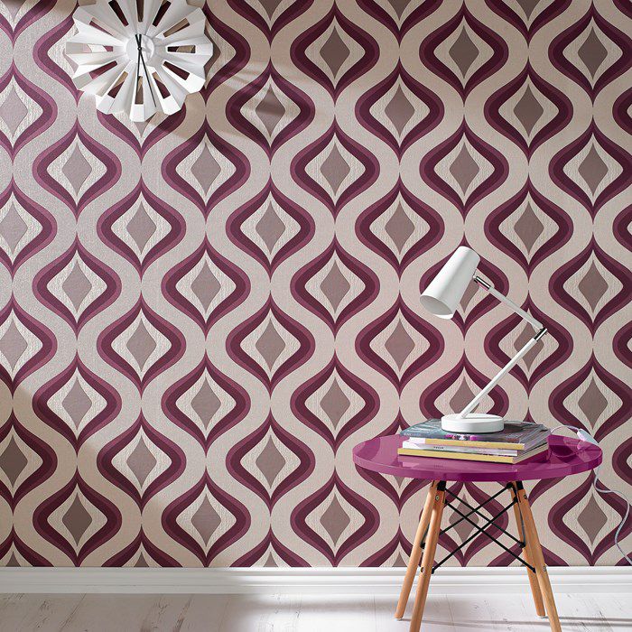 Plum Wallpaper Gallery - Purple Retro , HD Wallpaper & Backgrounds