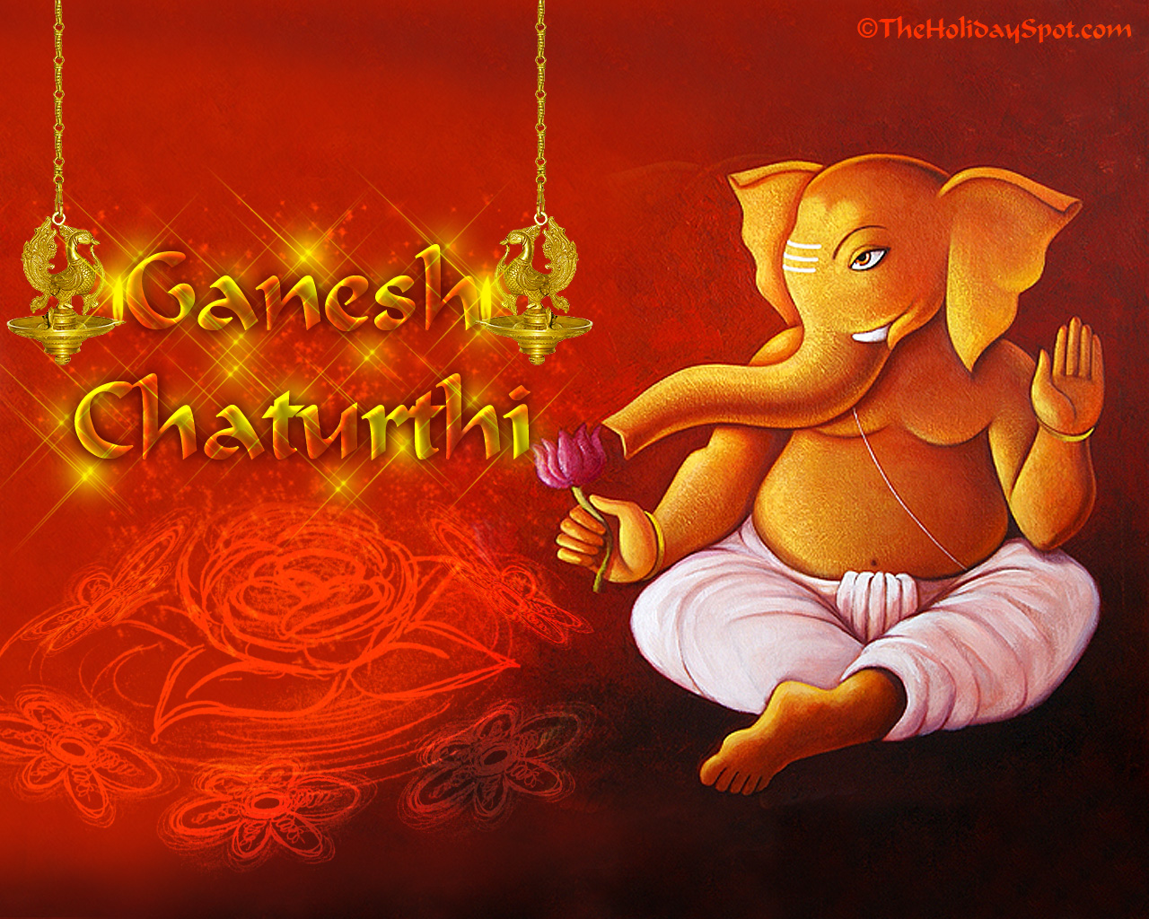 Lord Ganesh Gives Blessing - Ganesh Chaturthi Banner Background Hd , HD Wallpaper & Backgrounds