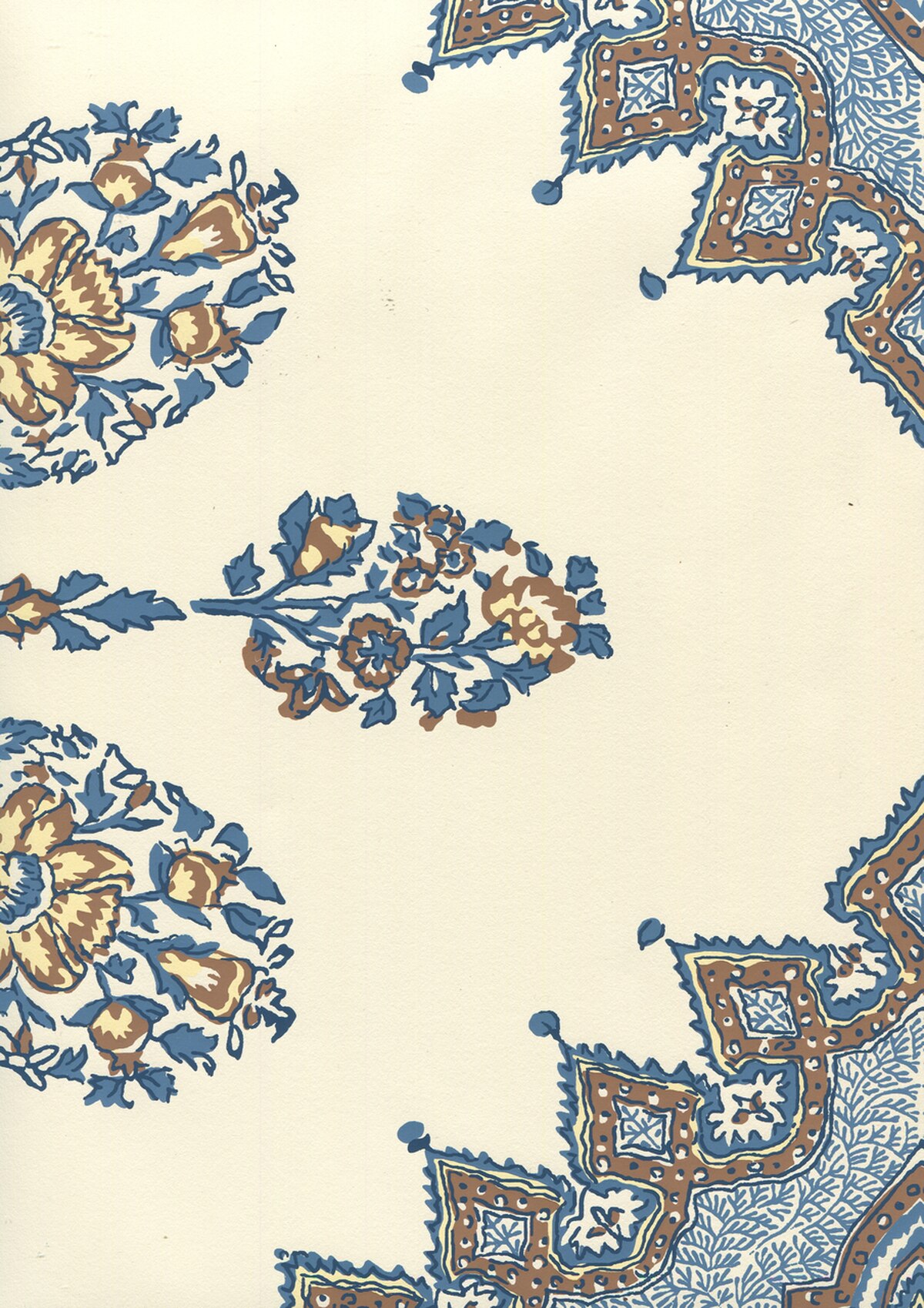 Persepolis Brown Navy On Off White Hc1490w 04wp 2400 - Motif , HD Wallpaper & Backgrounds