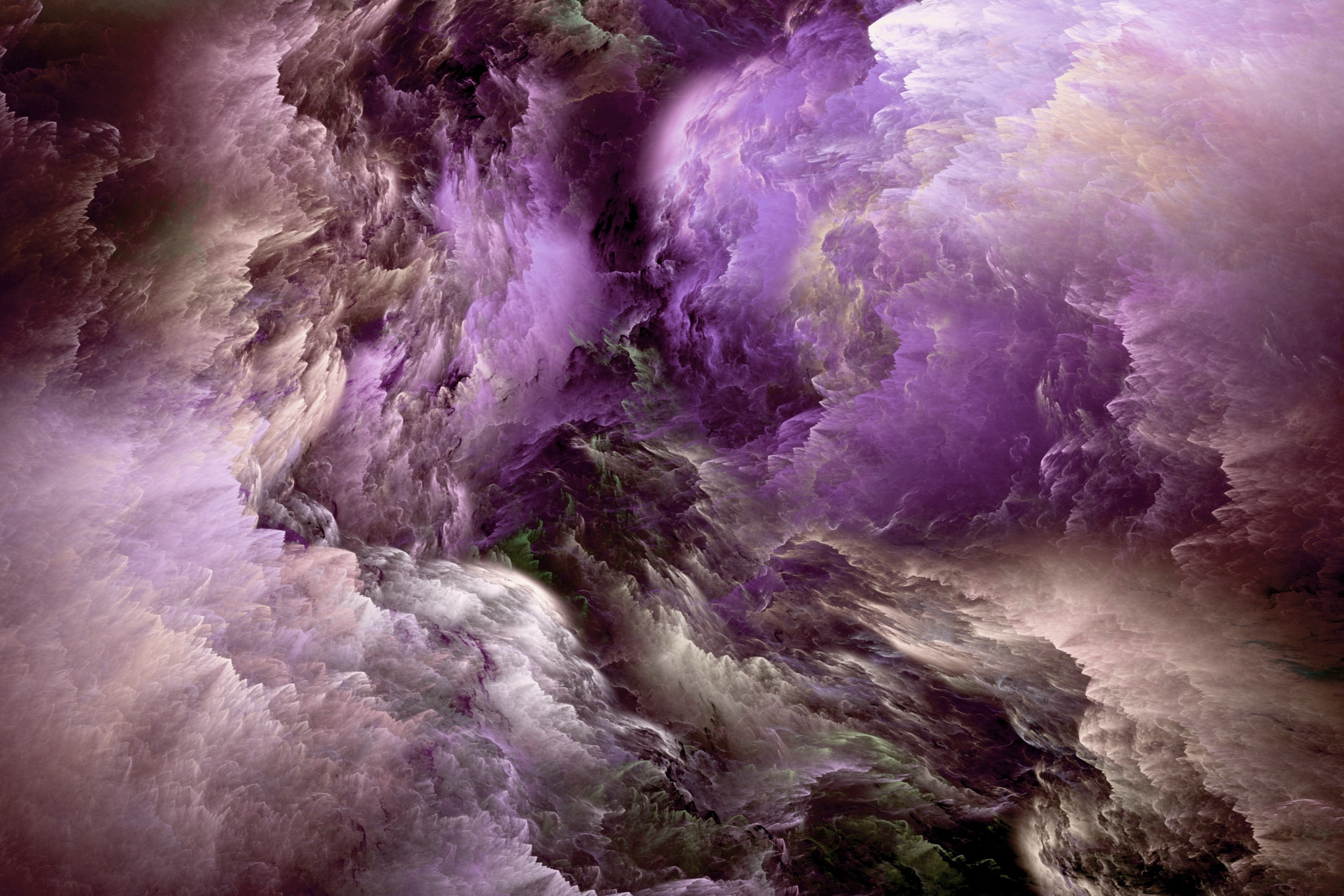 Purple Smoke Illustration, Abstract, Clouds Hd Wallpaper - 4k Wallpaper Abstract Cloud , HD Wallpaper & Backgrounds