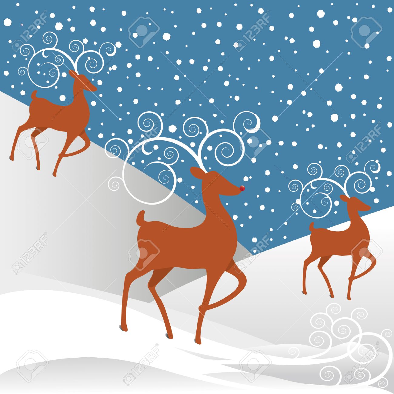 Antler Clipart Rudolph The Red Nosed Reindeer - Illustration , HD Wallpaper & Backgrounds