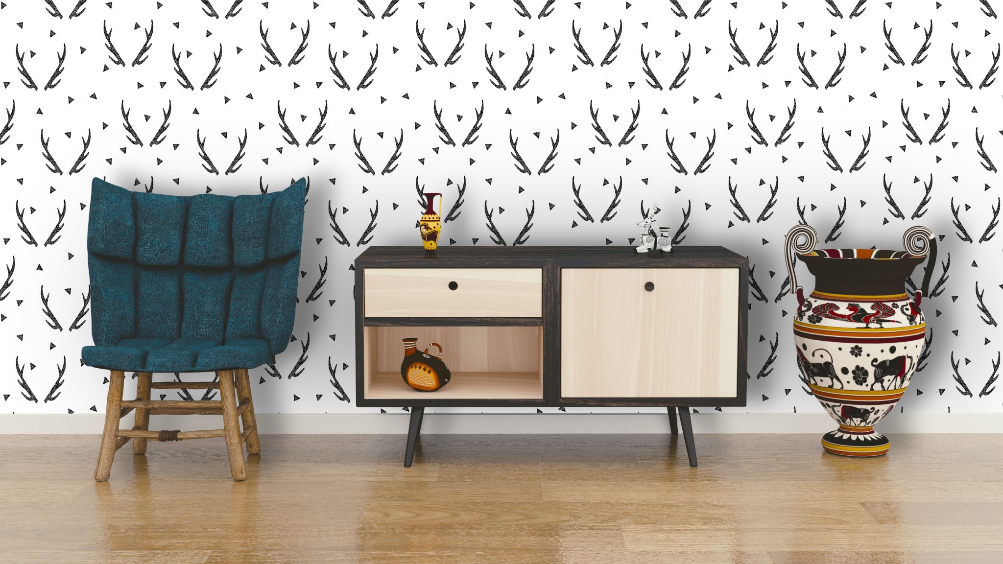 Antlers - 家具 写真 素材 フリー , HD Wallpaper & Backgrounds