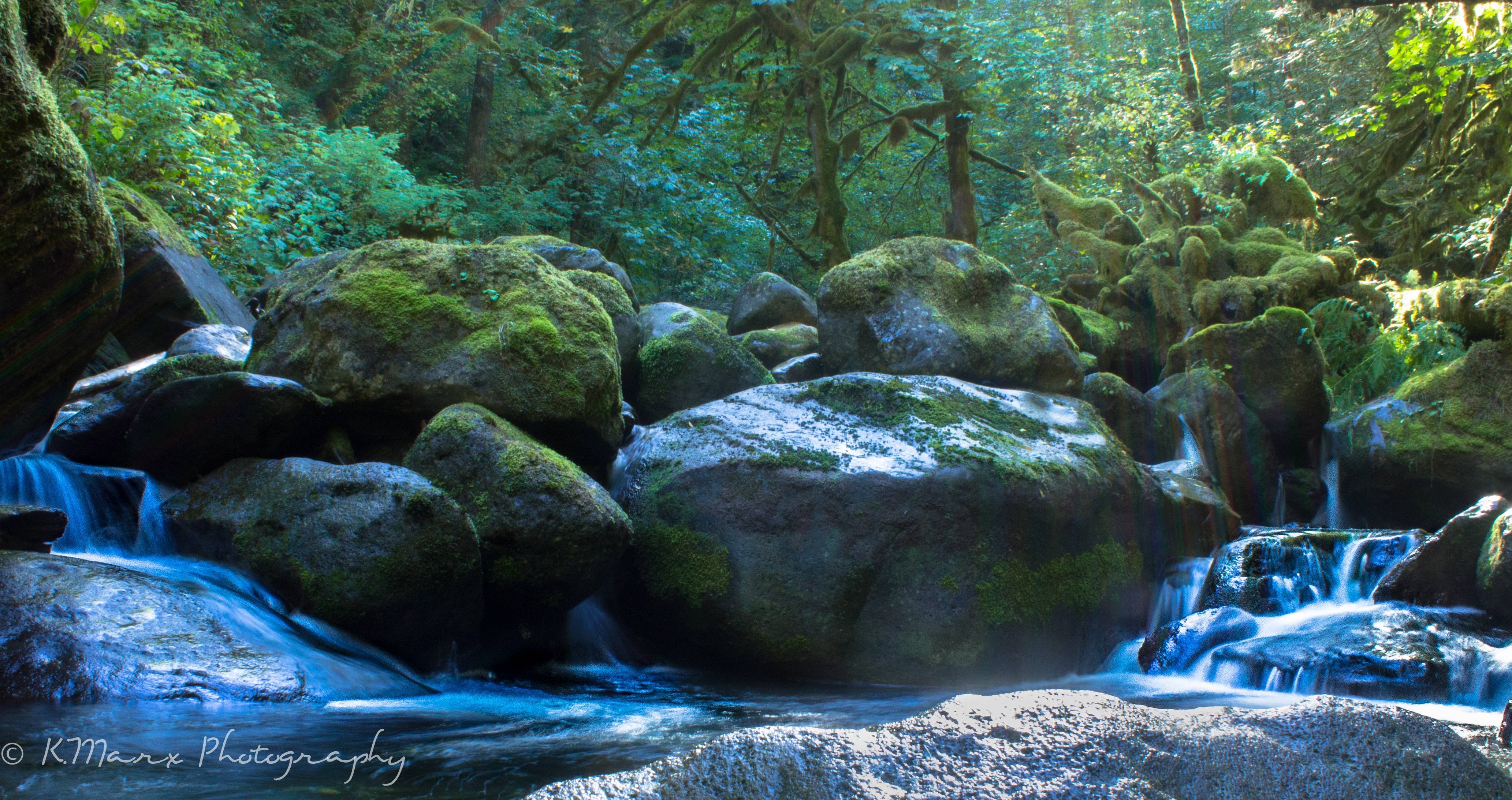 Oneota Creek Above Triple Falls Horsetail Falls Trail - Tributary , HD Wallpaper & Backgrounds