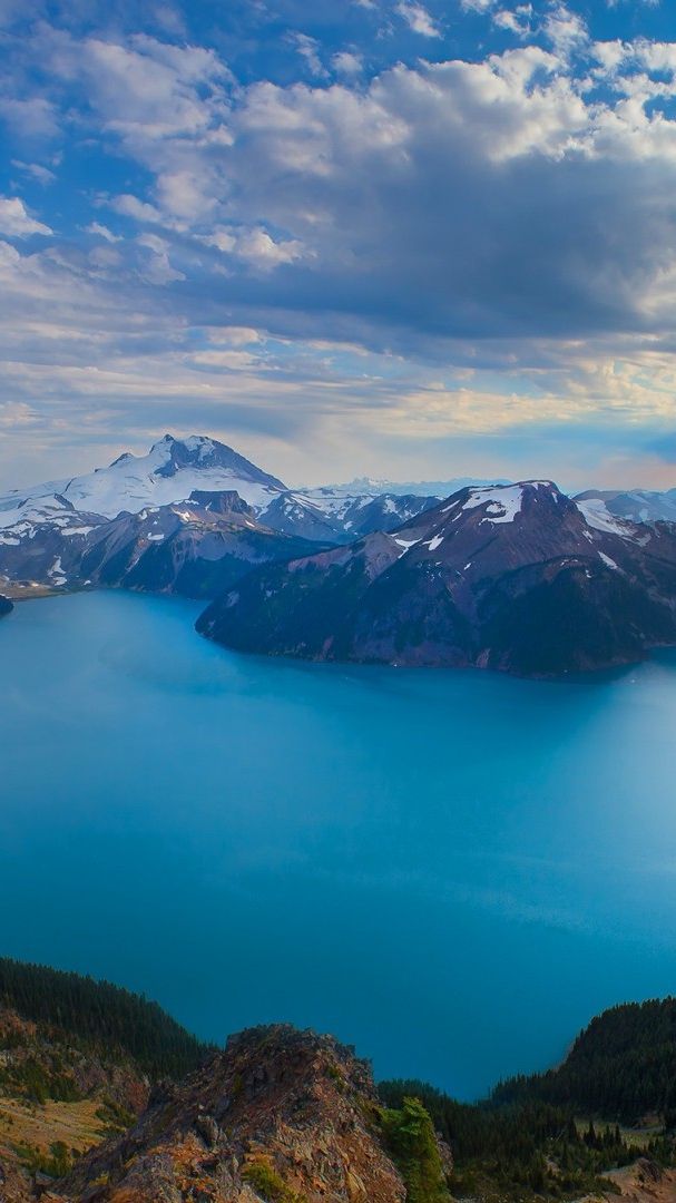 British Columbia River Canada Iphone Wallpaper - Garibaldi Lake , HD Wallpaper & Backgrounds