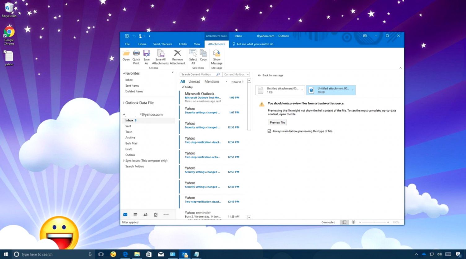 How To Configure A Yahoo Email Account On The Outlook - Desktop Email App , HD Wallpaper & Backgrounds
