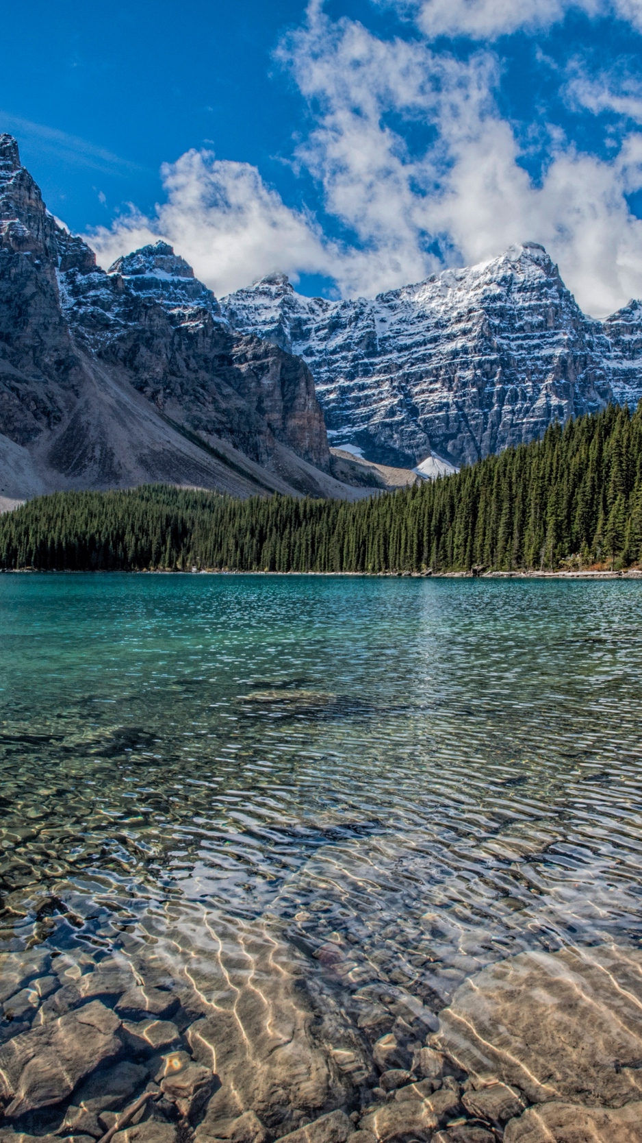 Wallpaper Louise, Lake, Mountains, Canada - Moraine Lake , HD Wallpaper & Backgrounds