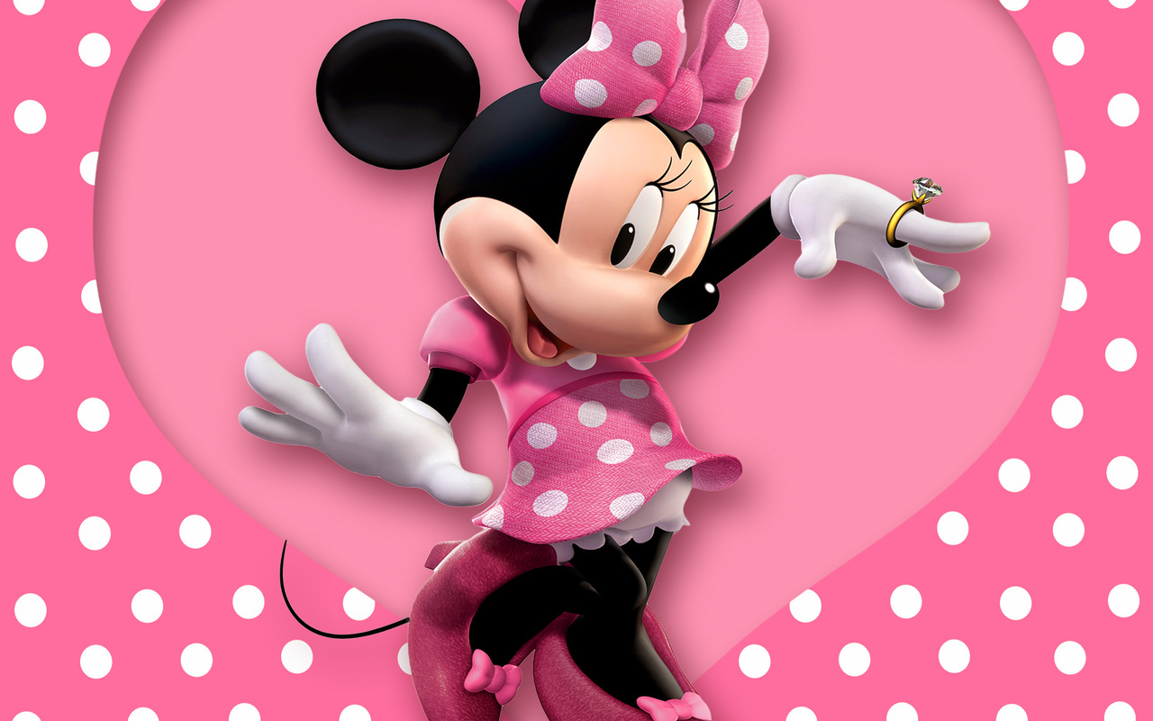 About This Wallpaper - Papel De Parede Da Minnie Rosa , HD Wallpaper & Backgrounds