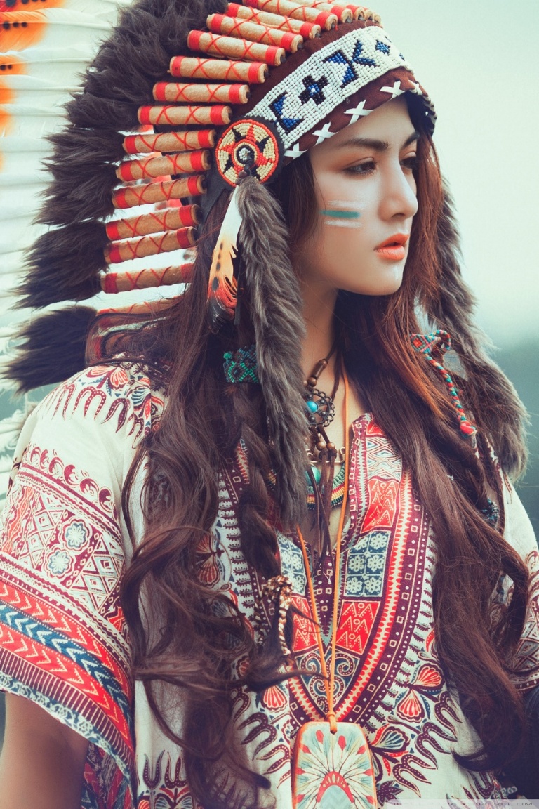 Smartphone - Native American Girl Wallpaper Iphone , HD Wallpaper & Backgrounds