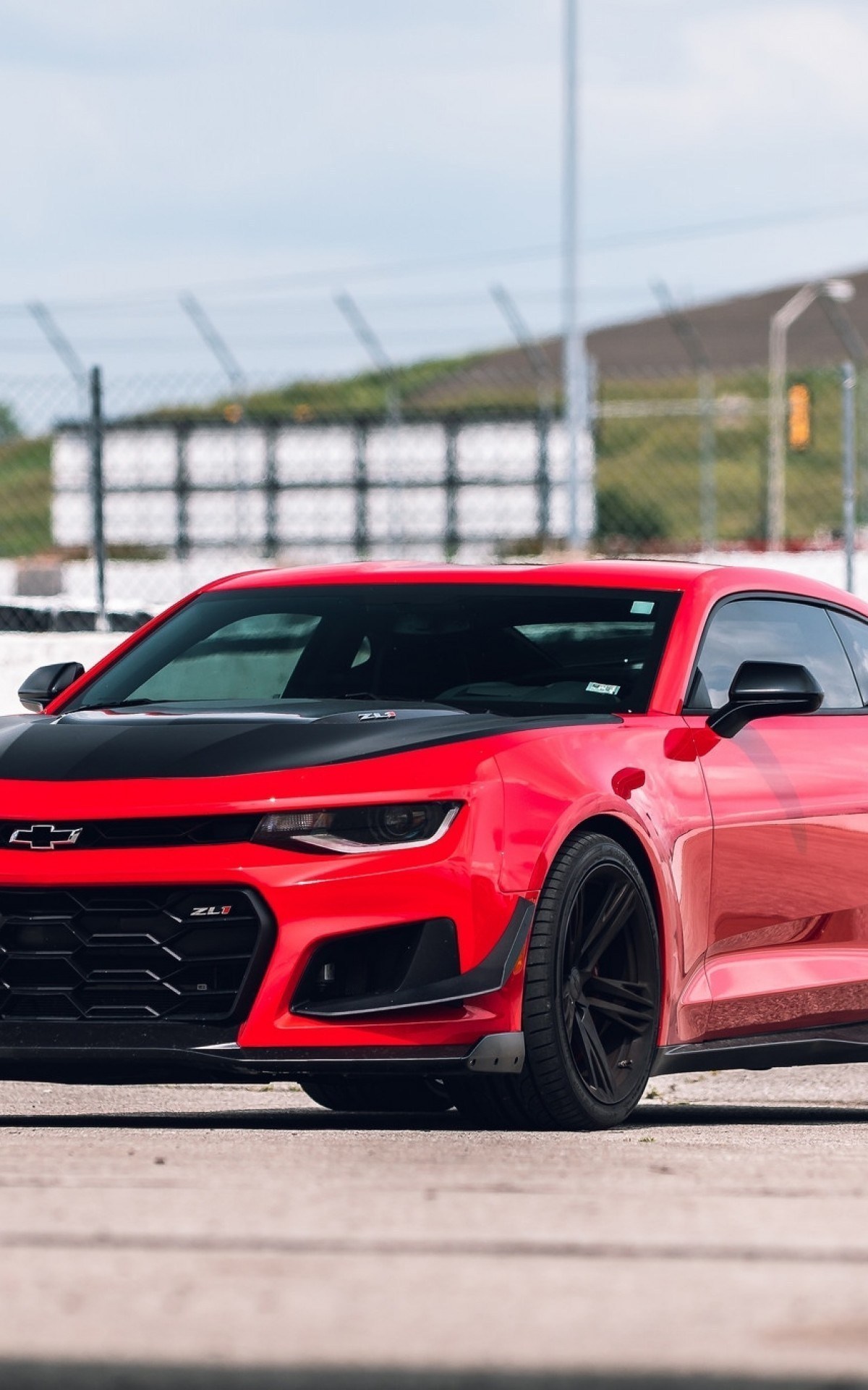 Download Chevrolet Camaro Zl1 Red Racing Muscle Cars - Camaro Zl1 Red , HD Wallpaper & Backgrounds