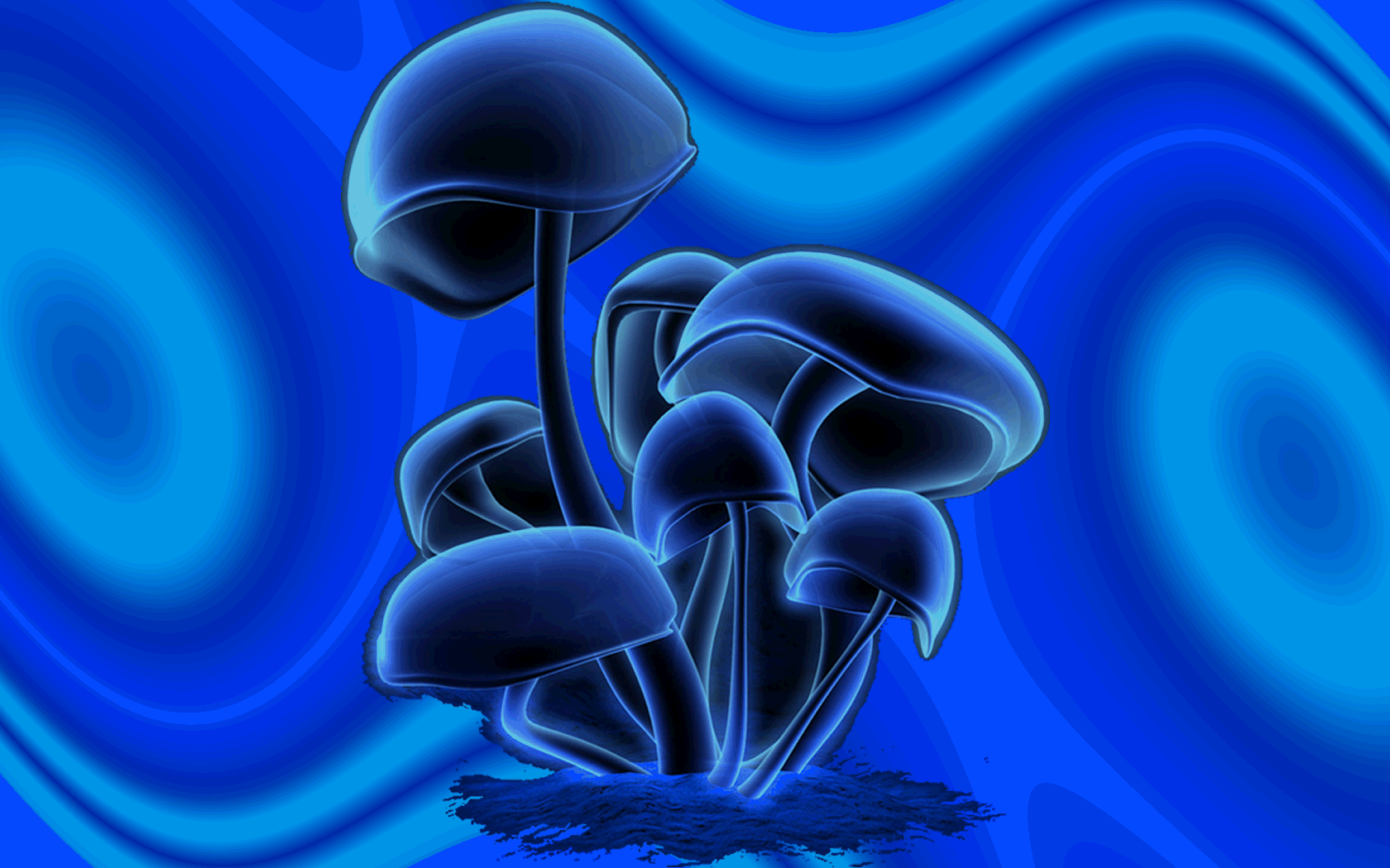 Art Gif On Gifer - Blue Mushroom , HD Wallpaper & Backgrounds