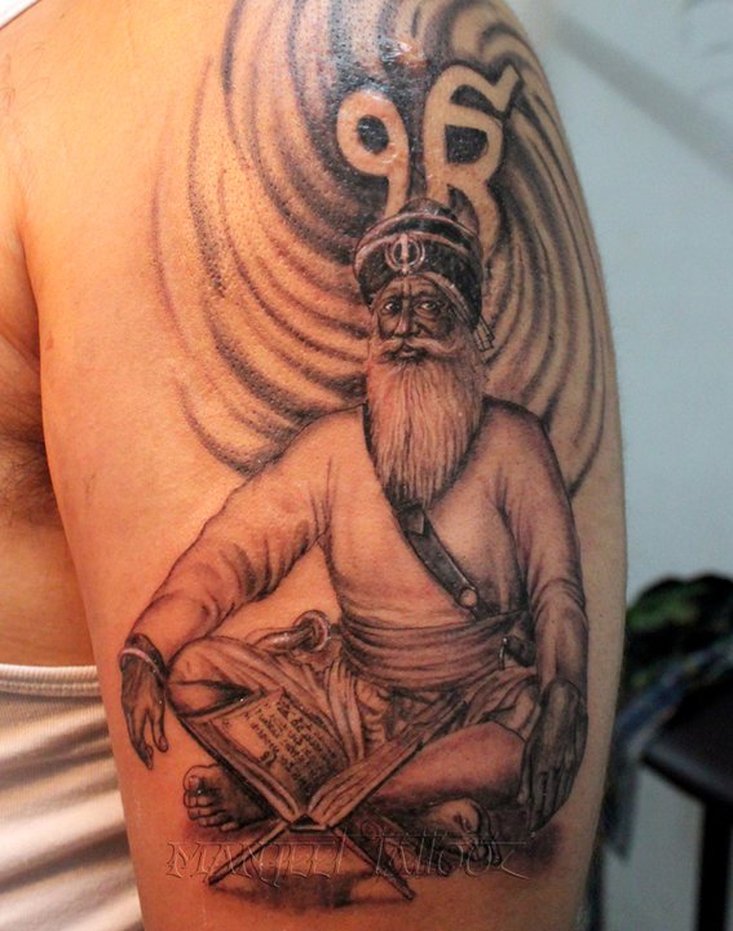 Baba Deep Singh Ji - Baba Deep Singh Ji Tattoo , HD Wallpaper & Backgrounds