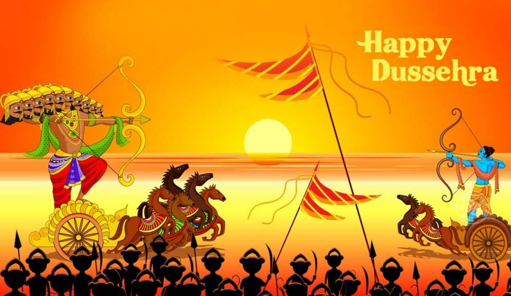 Happy Dussehra Navratri 2015 Best Unqiue Ram Ravan - Dussehra Wishes , HD Wallpaper & Backgrounds