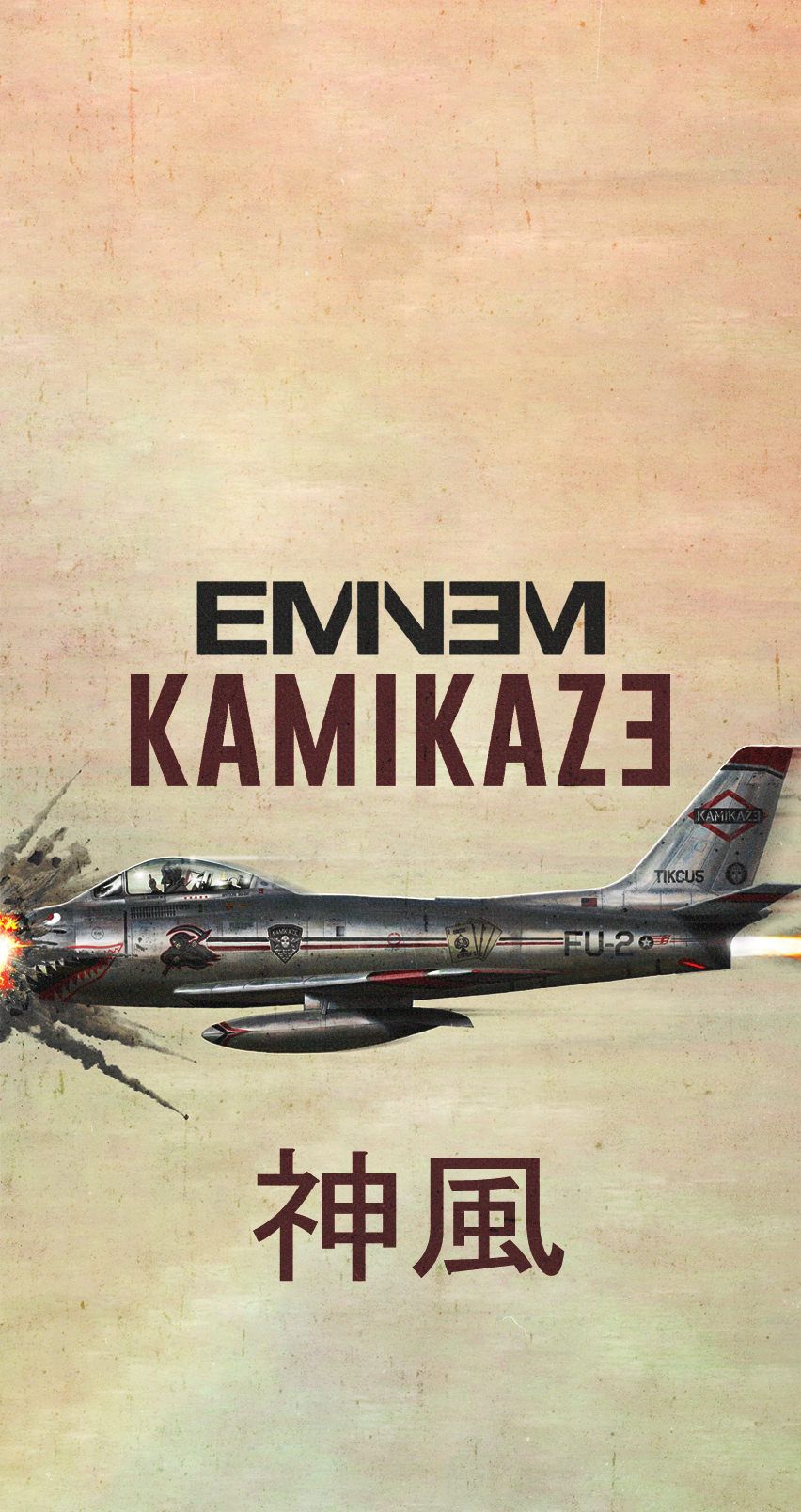 Eminem Kamikaze Wallpaper By @bandicootdesign - Eminem Kamikaze Wallpaper Iphone , HD Wallpaper & Backgrounds