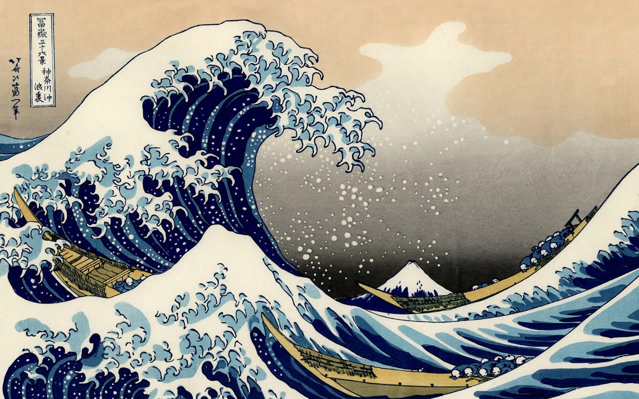Kragfan1910 Hintergrund Titled Kamikaze - Great Wave Off Kanagawa , HD Wallpaper & Backgrounds